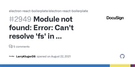 electron module not found: error: can't resolve 'fs'
